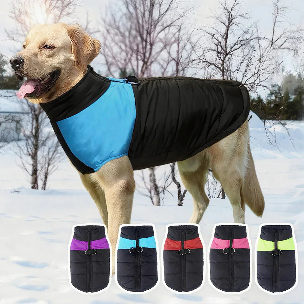 Big Dog Clothes Winter Warm Pet Vest Jacket Waterproof Dog Coat Clothes for Large Dog Bulldog Golden Retriever Labrador Clothing